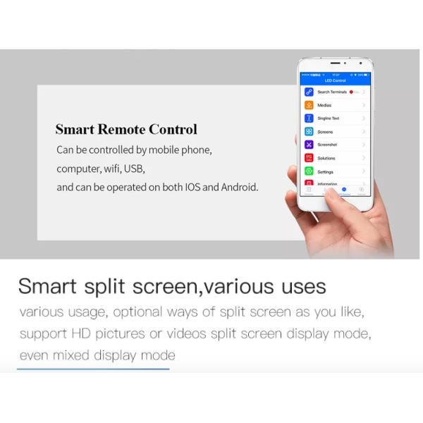 Hd Digital P3 LED Poster Video Advertising Screen With Stand Bracket