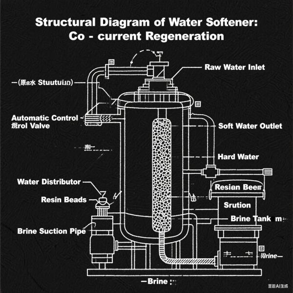 Automatic PLC Control Water Softener System With FRP Resin Tank Ion Exchange Resin