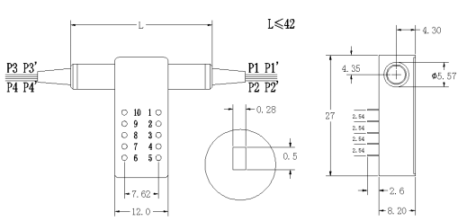 Duplex 2x2 Bypass SM Optical Switches