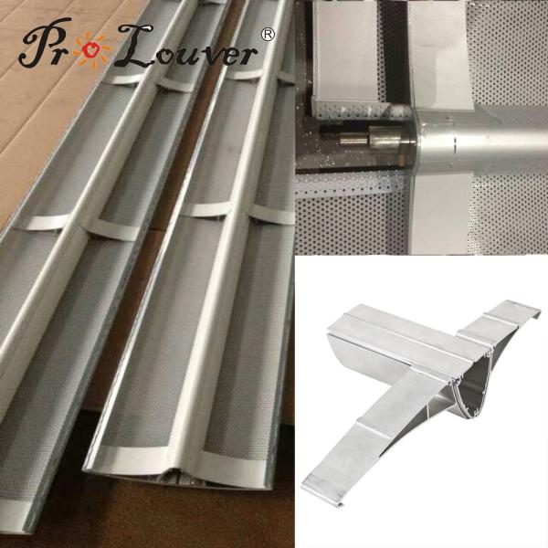 Customized Size ! Aluminum Aerowing Sun Louver Facade System
