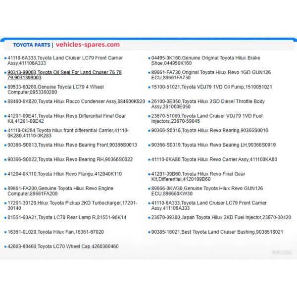 Auto Toyota Hilux Front Hub Assembly Unit 43550-0K030 43502-0K030 For Toyota Pioneer