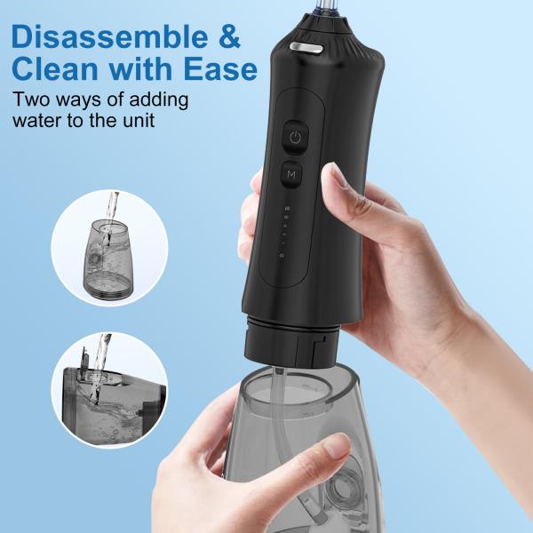 300ML Water Tank Cordless Water Flosser Portable Oral Irrigator Dental Teeth Cleaning