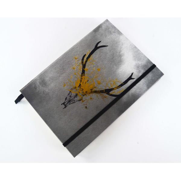 Paper Cover Hardcover Notebook Printing Gold Foil Diary A5 Hardbound Notebook