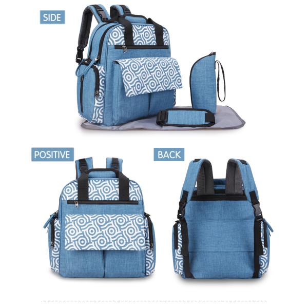 Large Capacity Maternity Mummy Diaper Bag Multi-functional Travel Backpack with Stroller Strap with Changing Station