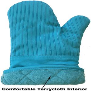 Heat Resistant Silicone Oven Mitts And Pot Holders CU Approved