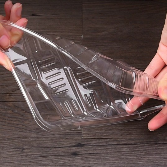 Supermarket PET Blister Frozen Food Tray Food Grade Disposable Meat Tray