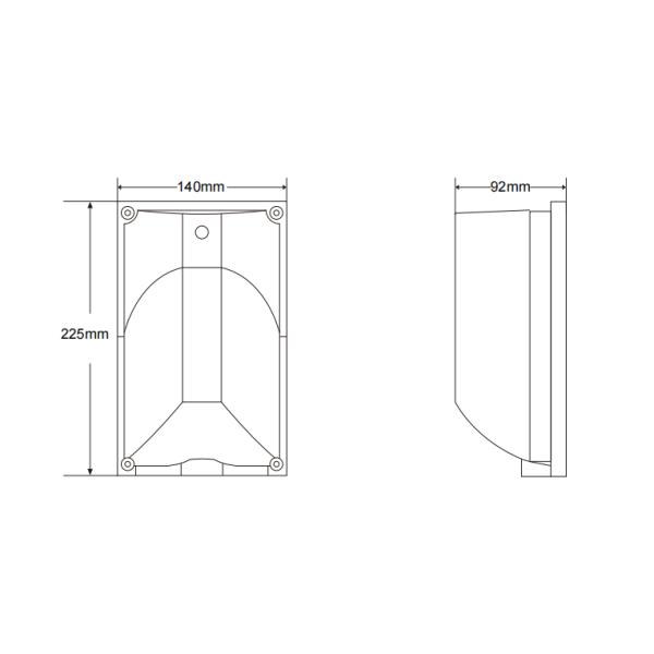 IK08 Impact Resistance Commercial Led Exterior Wall Lights 120V 20W 110 Degree