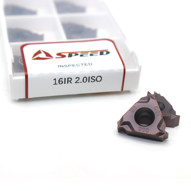 16ER 16IR AG60 Carbide Threading Insert with PVD CVD Coating for Internal / External