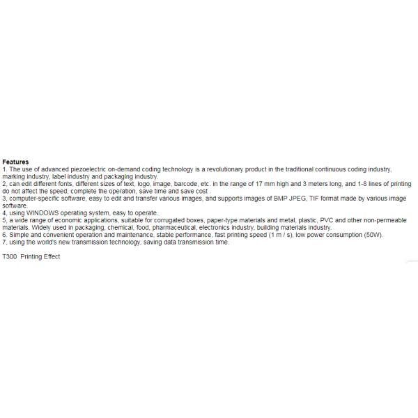 Leadjet T300 High Resolution Inkjet Printer With 5 Inch Color Display