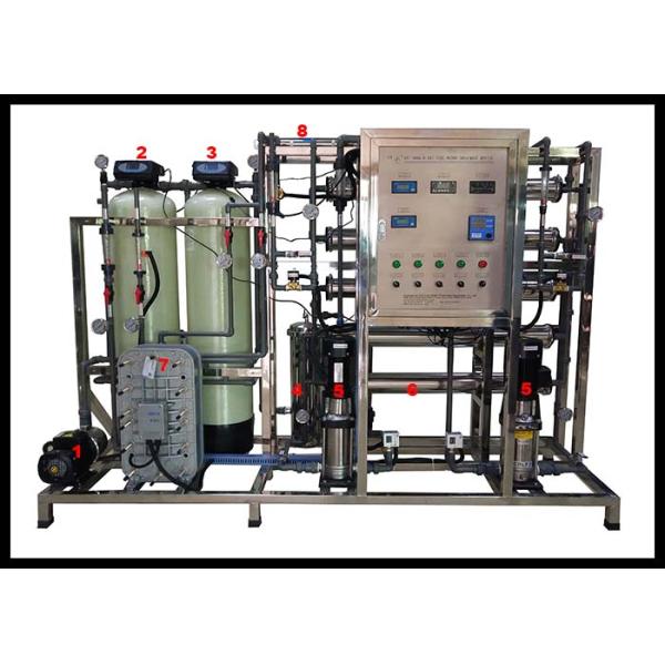 500L/H RO Ultrapure Water Purification System Reverse Osmosis Filter EDI Plant For Pharmacy Makeup