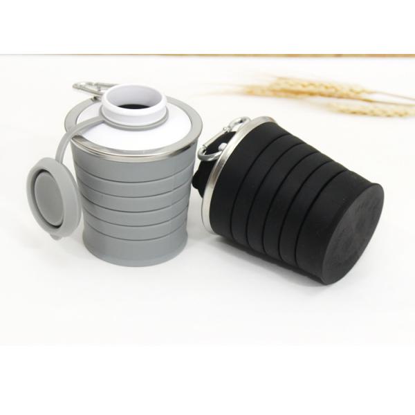 Food Grade Silicone Foldable Water Bottles Collapsible 500ml