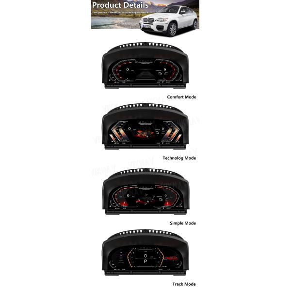 Viknav IPS Screen For BMW 7 Series E65 E66 (2001-2008) 12.3 inch Upgrade Smart Cluster Digital Dashboard Speedometer