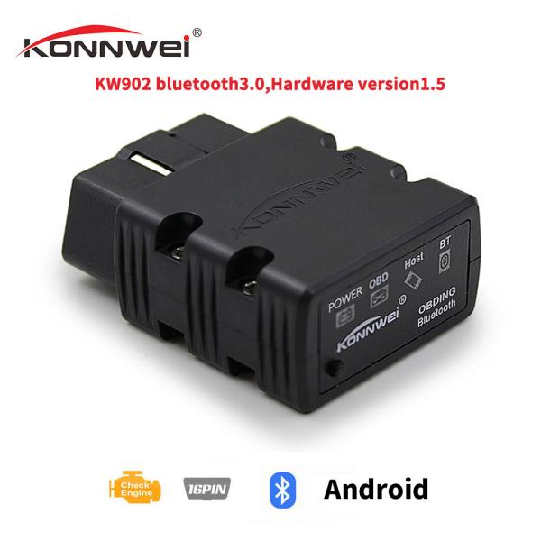 Plastic Bluetooth Car Diagnostic Scan Tool For Android PC Tablet Smartphone
