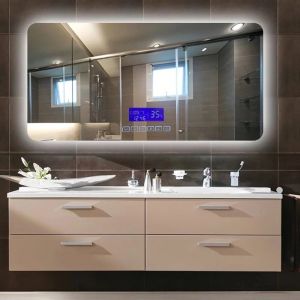 Buy cheap Wall Mounted LED Bathroom Mirror With Radio Fingerprint - Free product
