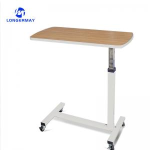 Buy cheap Durable Movable Wooden Hospital Furniture Adjustable Medical OverBed Table with Casters product