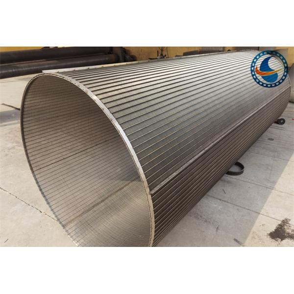 304 Ss Slotted Wedge Wire Screen Pipe For Mineral Aggregate Processing