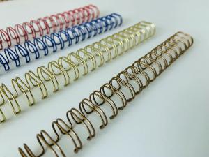 Buy cheap Gold Or Customized Color Wire O Binding Supplies For Desk Calendar Diaries product