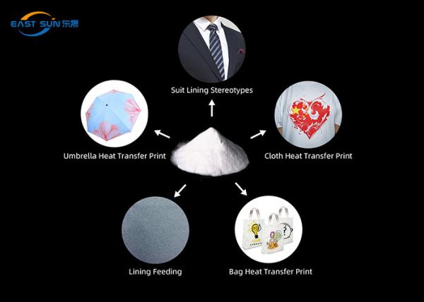 White Copolyester PES Powder Hot Melt Adhesive Powder For Silk Screen Printing