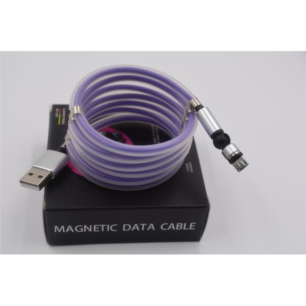 Mobile Phone 5A PVC Led Magnetic 3 In 1 Usb Charging Cable