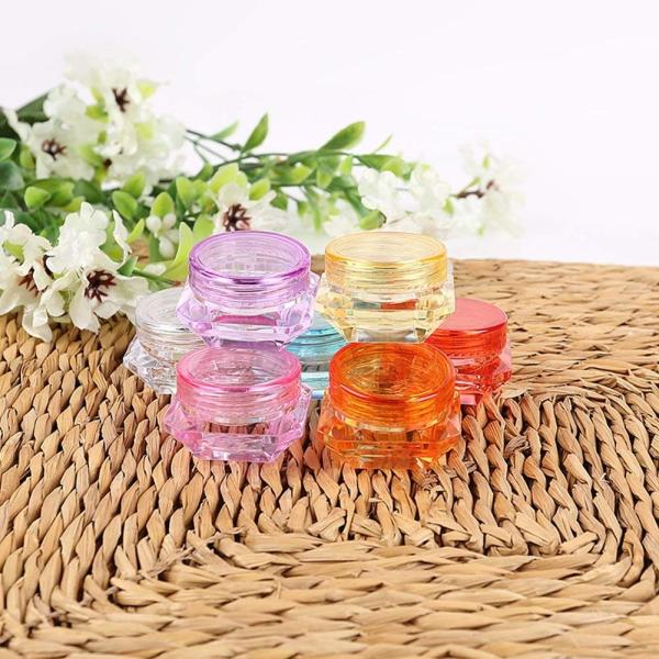 Multi Colors Cosmetic Cream Jar Compact Delicate Eye Shadow Packing