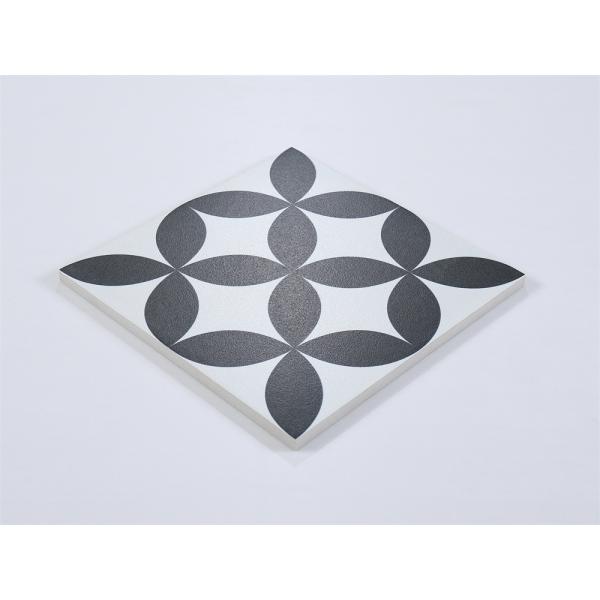 Black and White 20x20cm Ceramic Rustic Tile for Indoor Floor