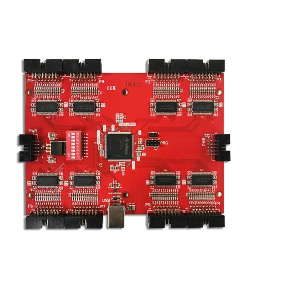Red Soldermask SMT PCB Assembly For PCB Prototypes Power Supply Application