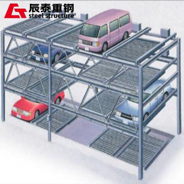 Prefabricated Three Dimensional Garage , Metal Parking Garage Building