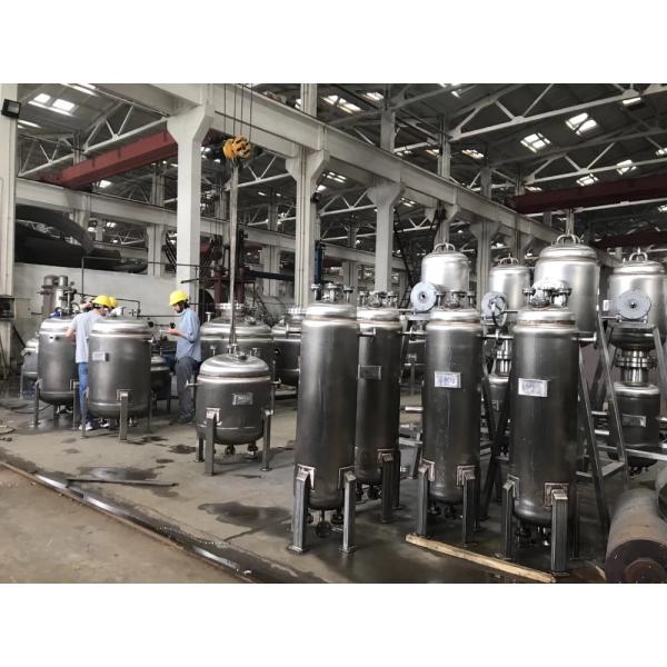 High Pressure Stainless Steel Chemical Storage Tanks Horizontal Industrial