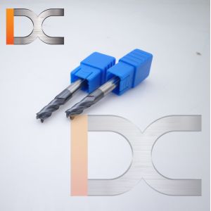 4-flute flattened end mills with straight shank