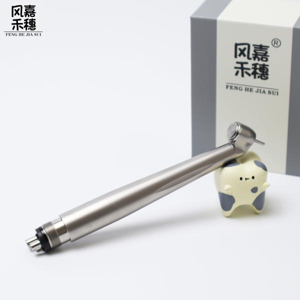 45° Head Dental Stainless Steel High Speed Handpiece Push Button Ceramic Bearing