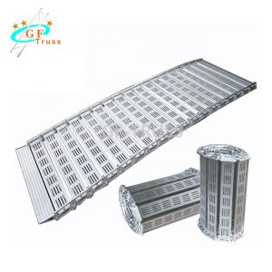 Inclined Flat Aluminum Folding Truss Board Portable Loading Entrucking