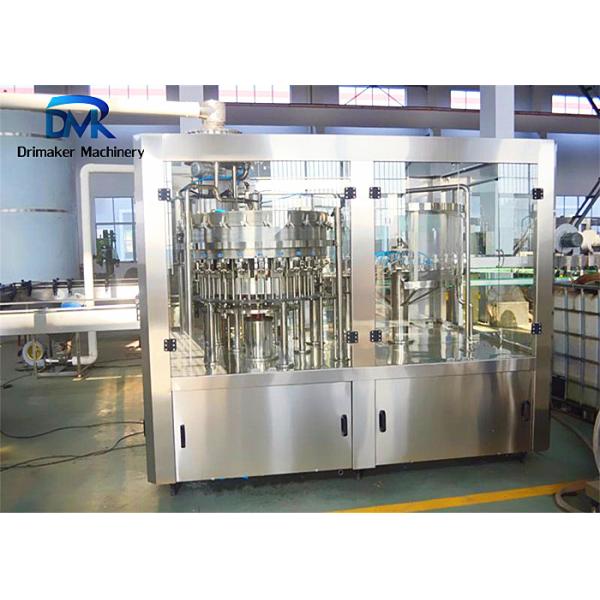 High Precision Soda Bottling Machine With Plastic Cap In Cola Filling Plant