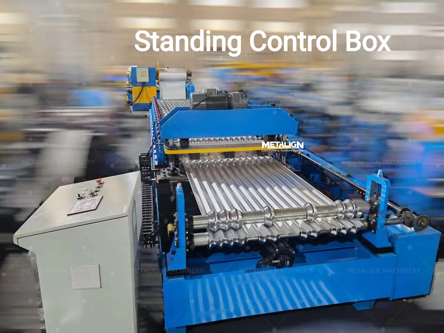 High Efficiency Rack Roll Forming Machine with 18 Forming Stations and 5.5Kw Motor Power