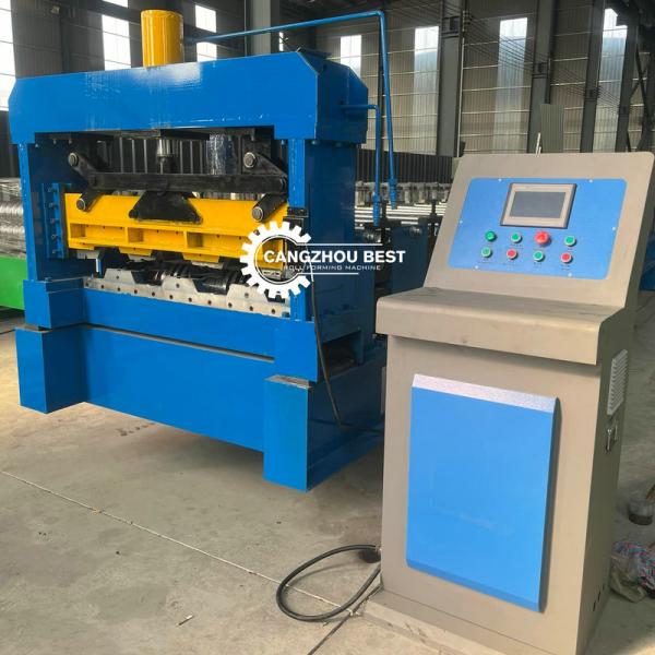 High Rib Steel Structure Floor Deck Machine 380v