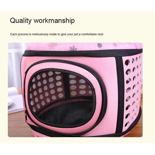 Lightweight Oval Waterproof EVA Storage Bag For Women Pink Or Gold Color