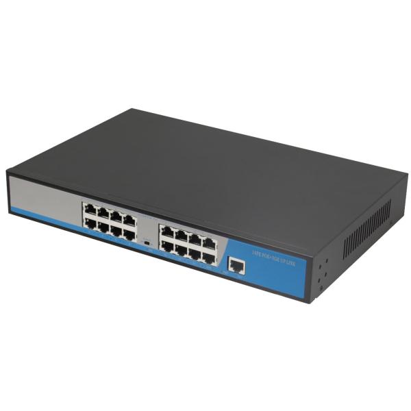 17 Port POE Ethernet Switch 14 * 10 / 100M POE Port 3 Uplink Gigabit Ethernet Port