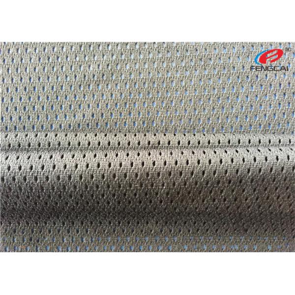 Non-stretch Polyester Knit Sports Mesh Fabric Dry Fit Mesh For Garment
