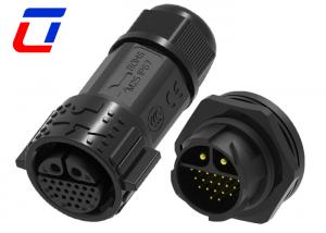 Buy cheap 30A DC Waterproof Data Cable Connector IP67 20 Pin Self Locking Multi Core Structure product