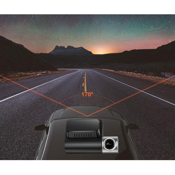 Dual Lens Invisible Dash Cam DVR Night Vision WDR Built In GPS