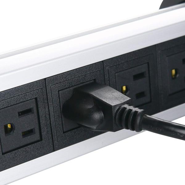 Retractable Kitchen Pop Up Power Sockets Black Sivler Color Quick Plug In