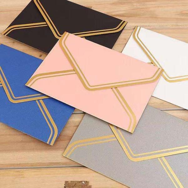 Business Kraft Paper Envelope Hot Stamping Greeting Card Envelopes Western Style