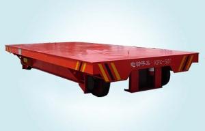Buy cheap 40 Ton Steel Coils Motorized Transfer Trolley Heavy Duty Motorized Rail Cart product