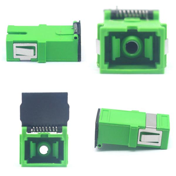 SM Fiber Optical Adapter Singlemode Simplex SC Fiber Coupler SC APC Midcoupler Green
