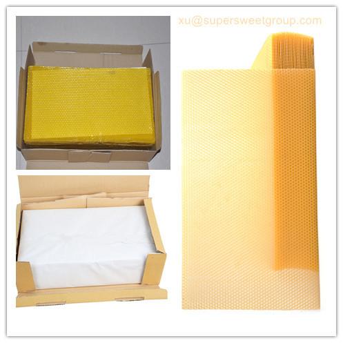 Quality Best quality pure natural beeswax comb foundation sheet for sale