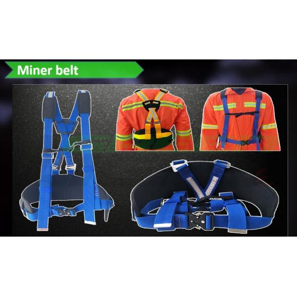 Reflective Underground Mining Belts Coal Miner Tool With Shoulder Straps
