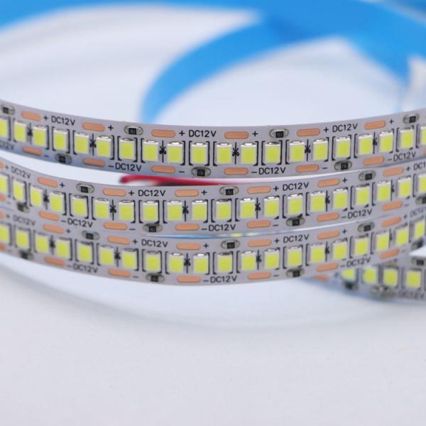 DC12V/24V 10mm 5M/Roll 2835 80Ra LED Strip With White PCB And 120° Beam Angle