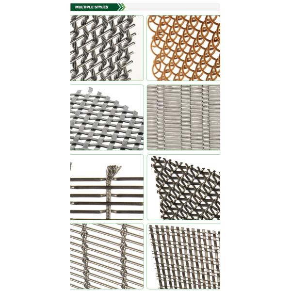 Double Crimped Woven Wire Screen Mesh High Toughness Vibrating Screen Wire Mesh