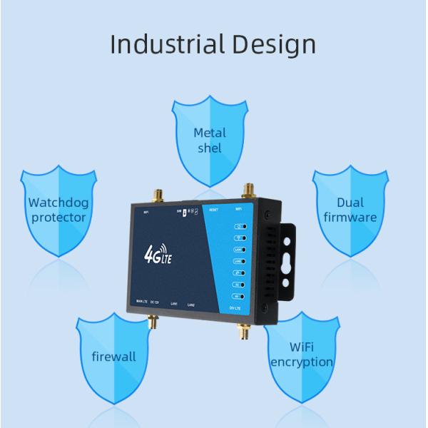 Band Lock Simcard LTE Wireless Industrial 4G Wifi Router For Remote Rural Camera CCTV