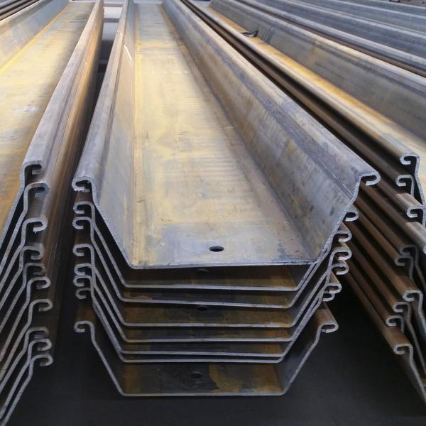 Cold Formed Steel Sheet Piling Pile U9 - 750 Z Type For Construction Grade50