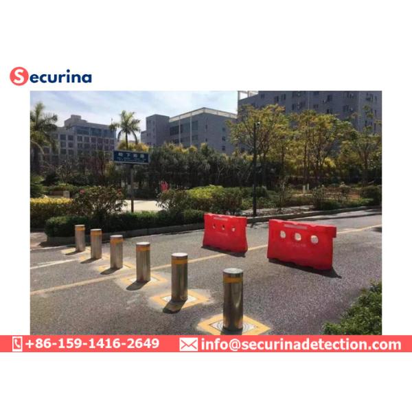304 Stainless Steel Automatic Rising Bollards For Road Safety Control